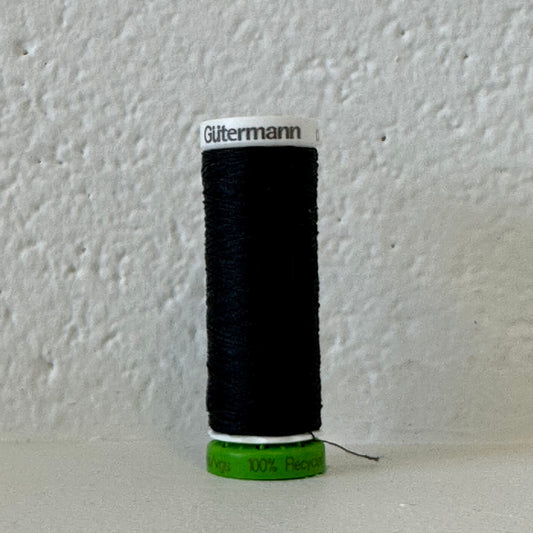 Fil de polyester recyclé / rPet - 00 Noir - GÜTERMANN