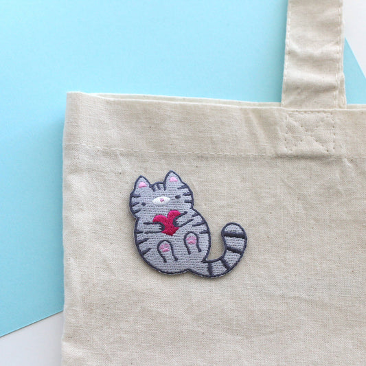 Écusson thermocollant - Chat tigré | Wild Whimsy Woolies