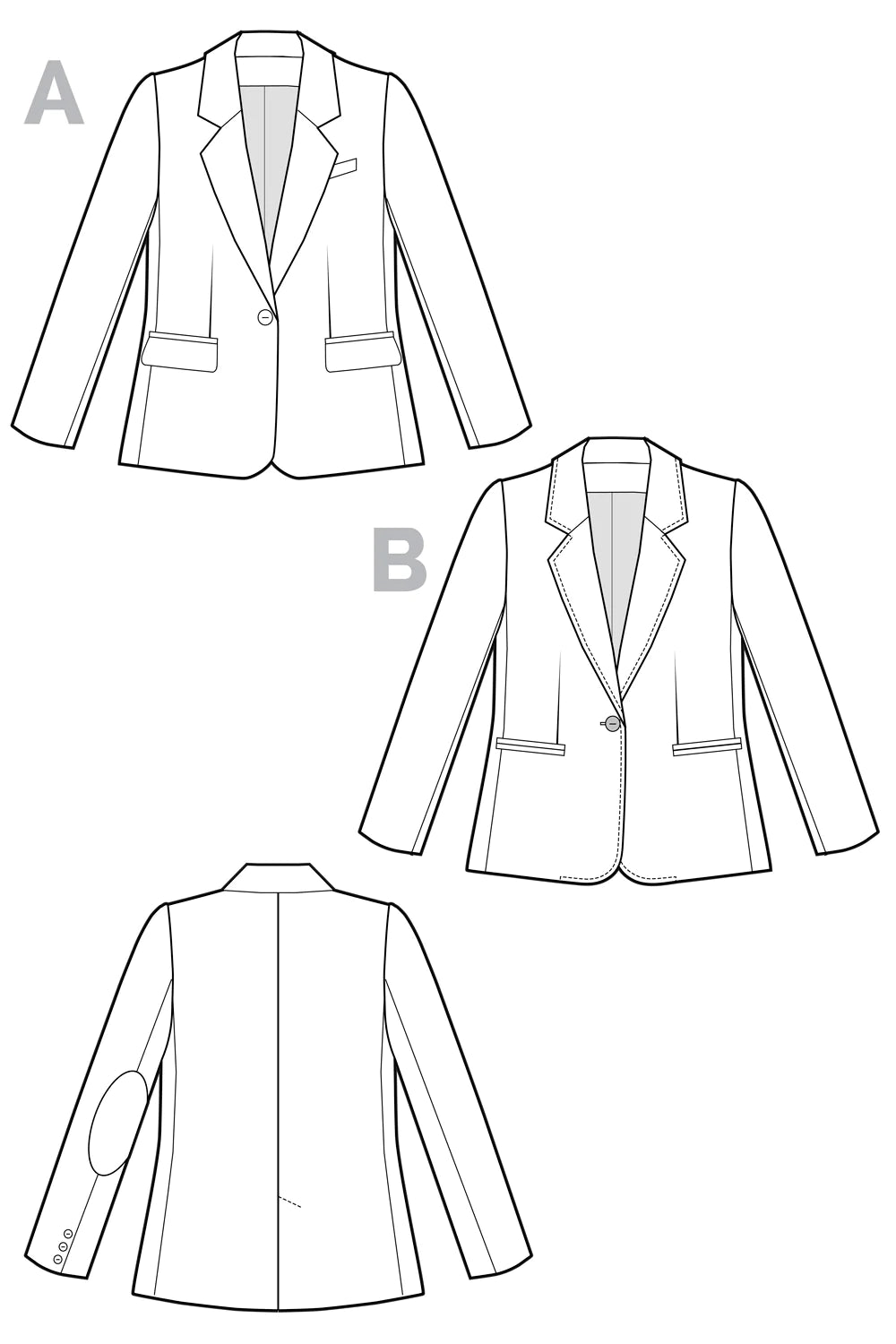Patron de couture - Veston JASIKA | Patron papier - Closet Core Patterns