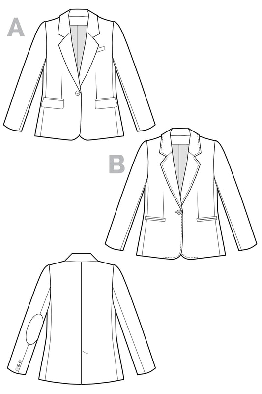 Patron de couture - Veston JASIKA | Patron papier - Closet Core Patterns
