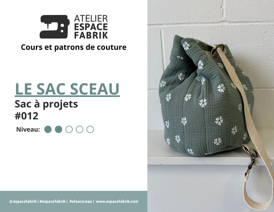 Le Sac Sceau - Sac à projet - Patron PDF