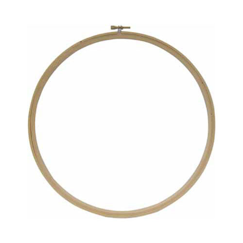 Cerceau à broder en bois - 6" - Unique
