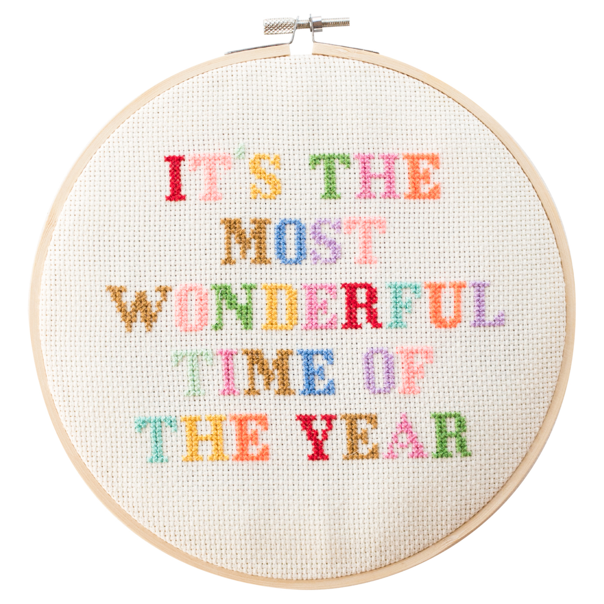 Kit de point de croix - "It's The most wonderful time of the Year" | Cotton Clara
