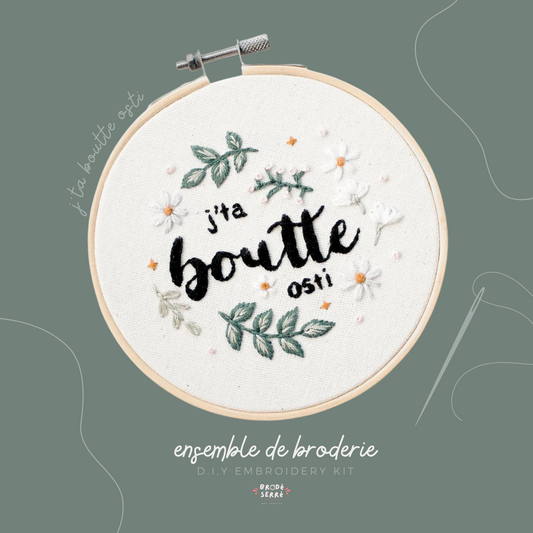 Embroidery set - J'ta boutte osti - TIGHT EMBROIDERED