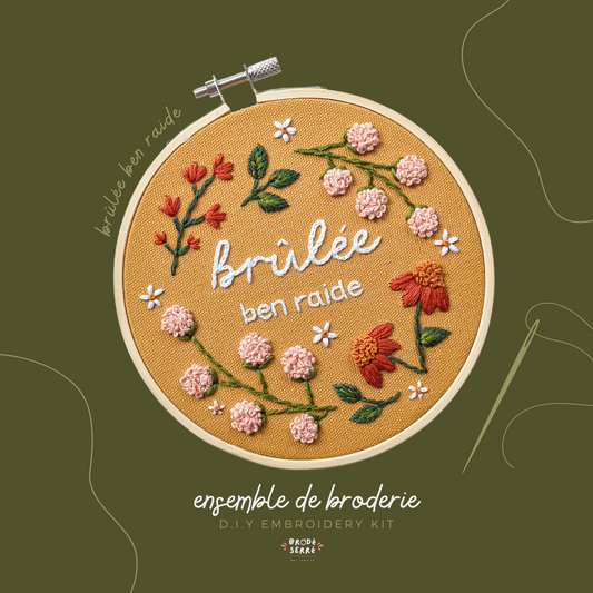 Embroidery set - Brulée ben stiff - TIGHT EMBROIDERED