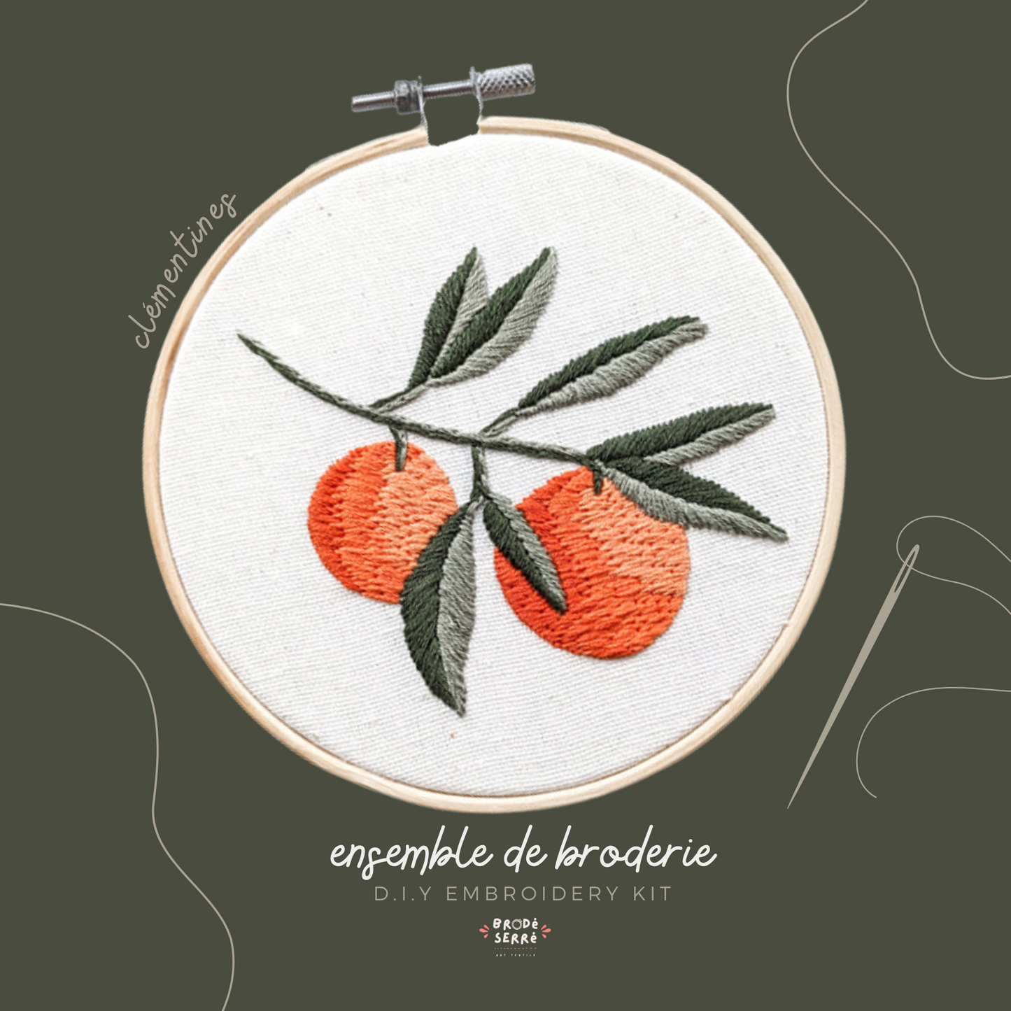 Ensemble de broderie - Clémentines - BRODÉ SERRÉ