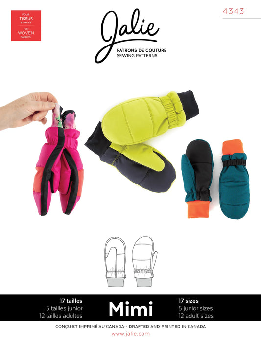 Insulated mittens - MIMI - 4343 | Paper pattern - Jalie