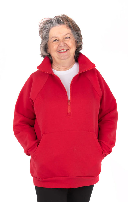 SOPHIE Half-Zip Sweatshirt 4674 | Paper pattern - Jalie