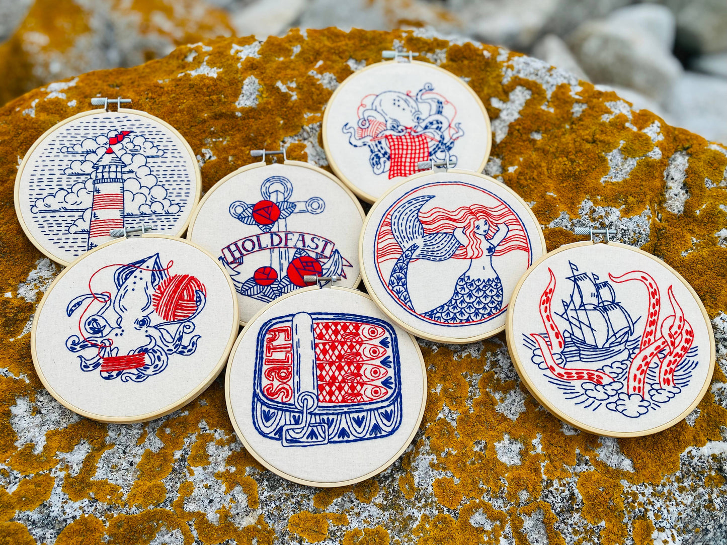 Kit de broderie complet Tricot de pieuvre