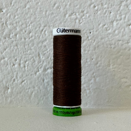 Recycled polyester thread / rPet - 694 Brown - GÜTERMANN