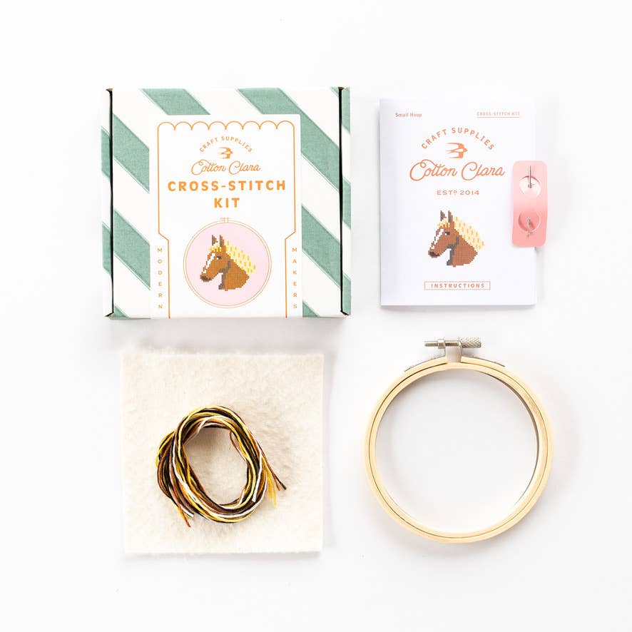 Beginner Cross Stitch Kit: Horse