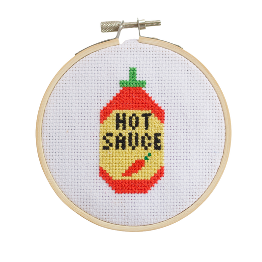 Kit de point de croix - Sauce piquante | Cotton Clara