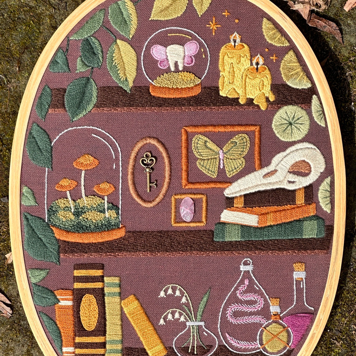 Ensemble de broderie - Cabinet de curiosités (grand format) - BRODÉ SERRÉ