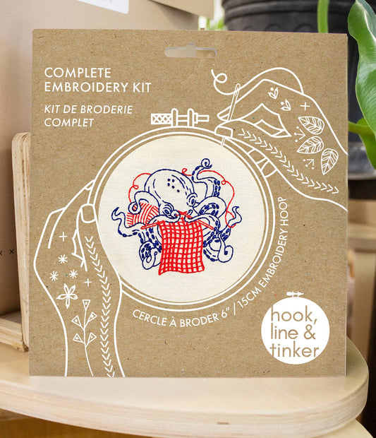 Kit de broderie complet Tricot de pieuvre