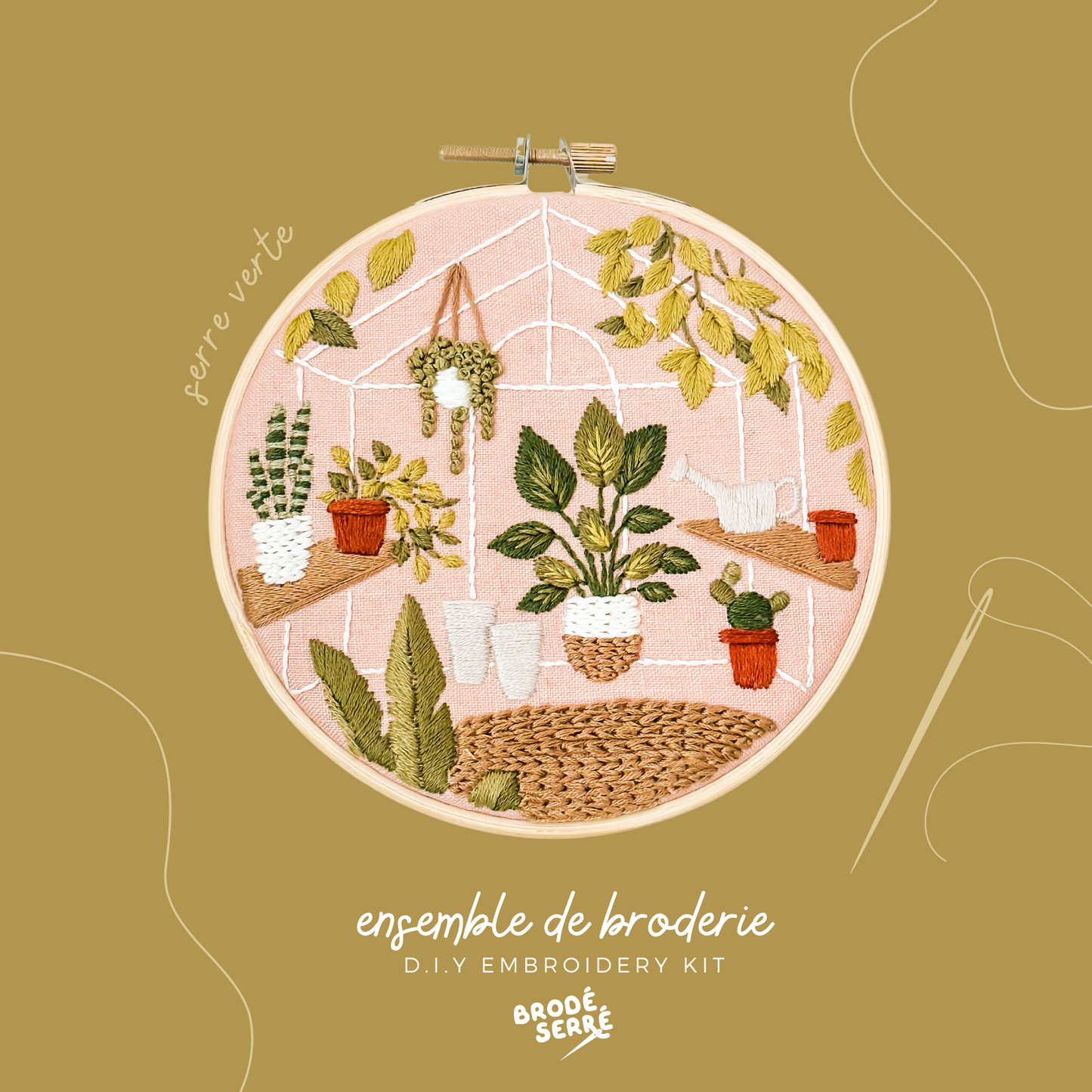 Ensemble de broderie - Serre Verte - BRODÉ SERRÉ