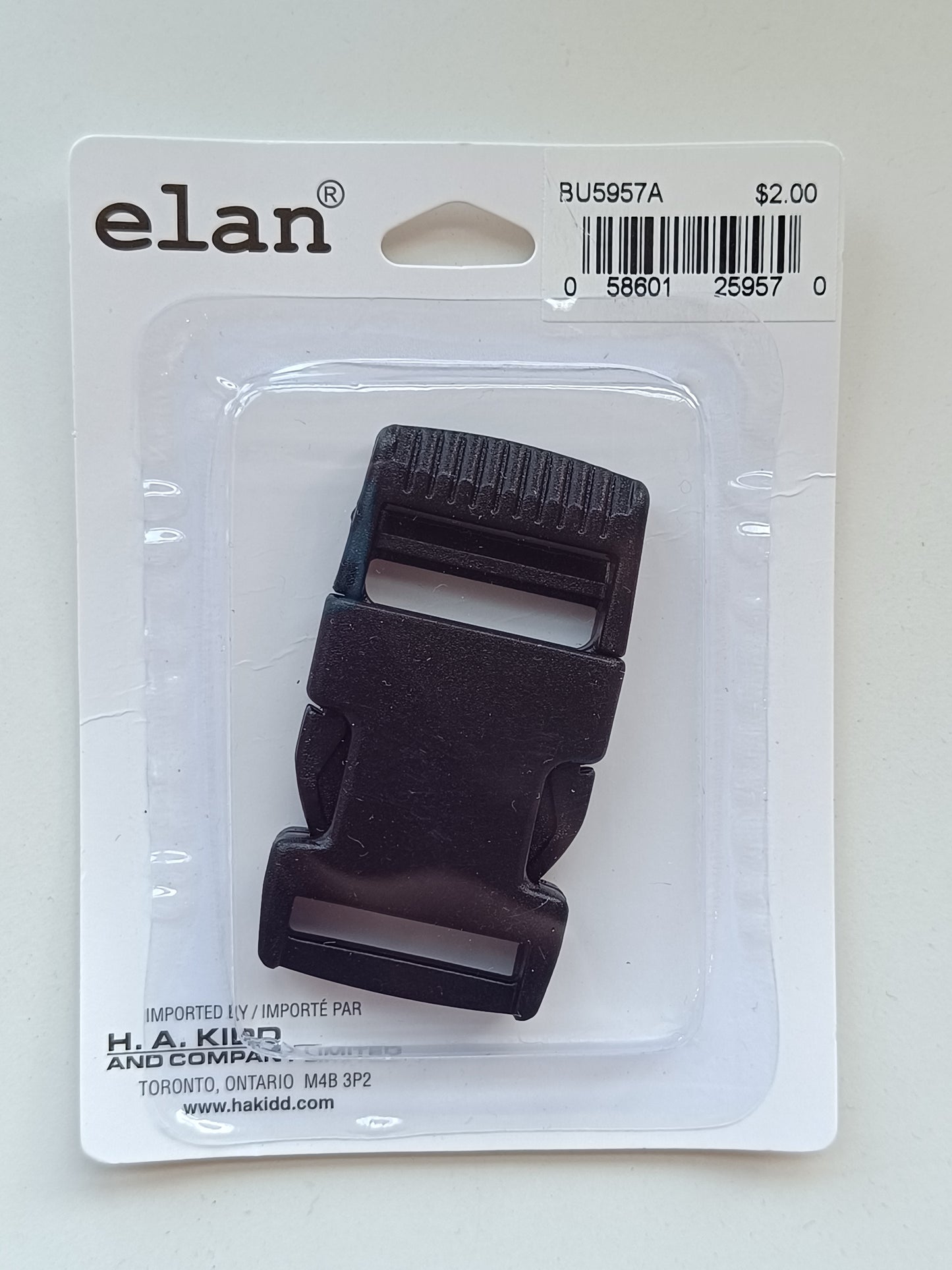 Clip buckle for 25mm strap