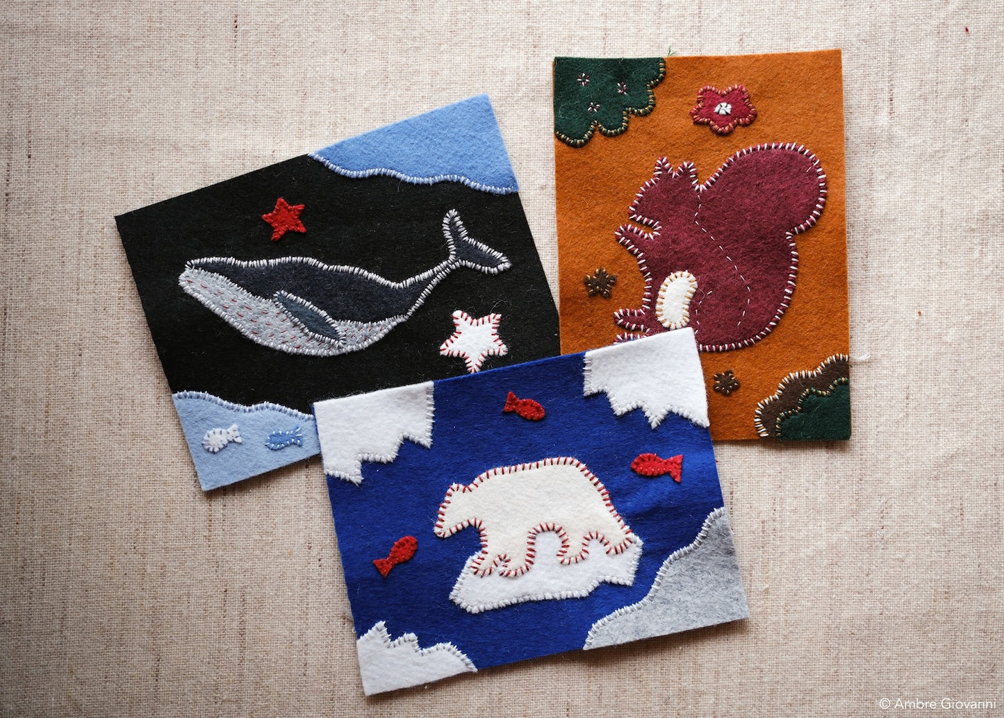 Appliqué à la main - Paysages animaliers
