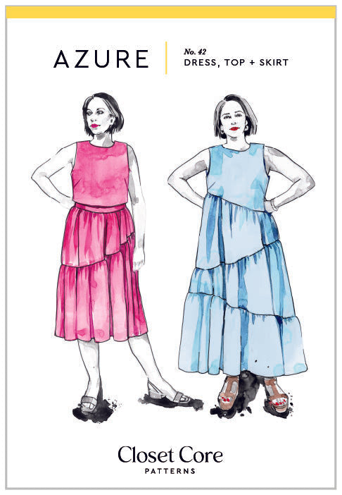 AZURE Dress, Top, and Skirt | Paper Pattern - Closet Core Patterns