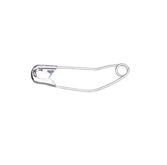 MILWARD GREEN Curved Safety Pins