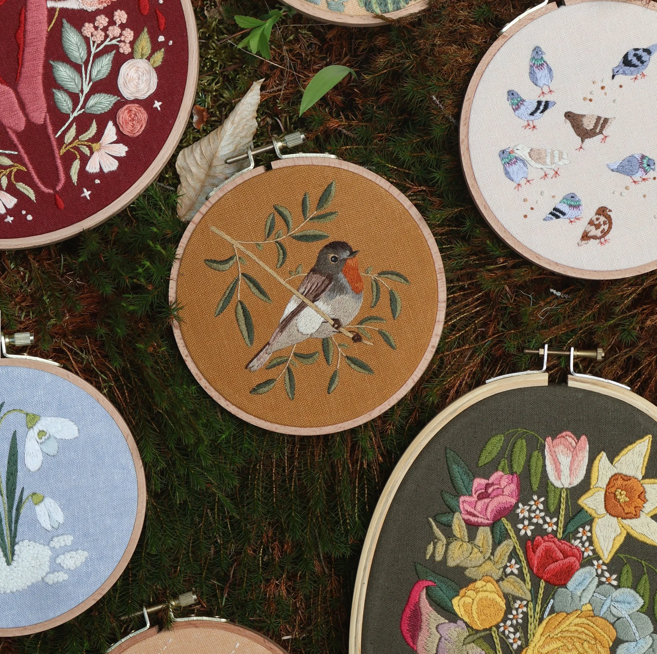 My nature embroidery - Tightly embroidered