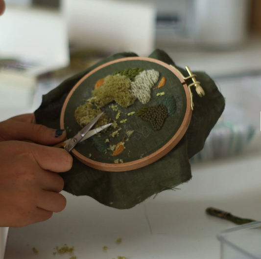 My nature embroidery - Tightly embroidered