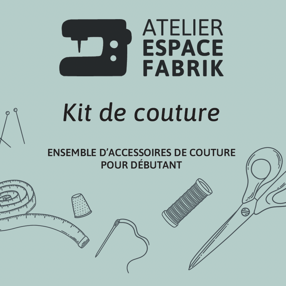 Winkrs - Kit de couture complet avec fil, aiguilles, ciseaux