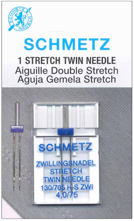 Aiguilles doubles à Stretch - 75/11 - 4mm - SCHMETZ