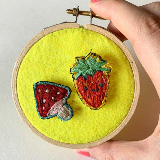Cours de Broderie - Badges brodés