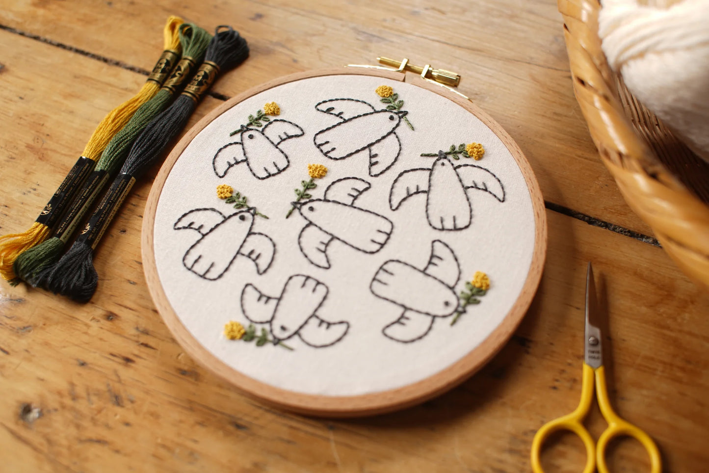 Embroidery Kit - Birds in Harmony - Twin Folk
