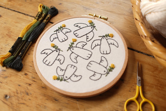 Embroidery Kit - Birds in Harmony - Twin Folk