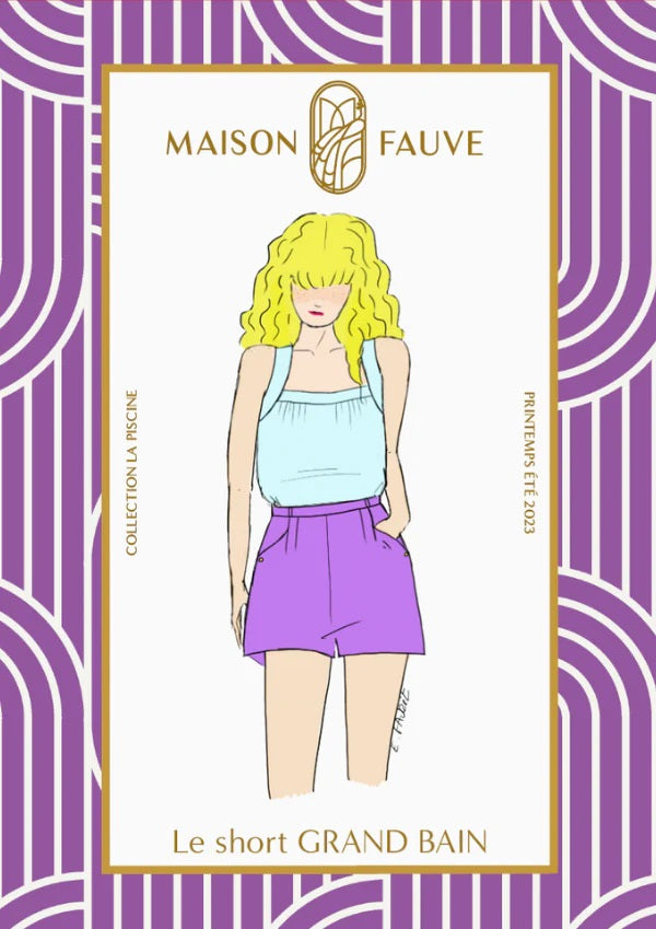 Grand bain Short - Paper pattern - Maison Fauve