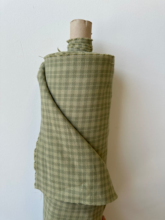 Cotton twill - Green checks