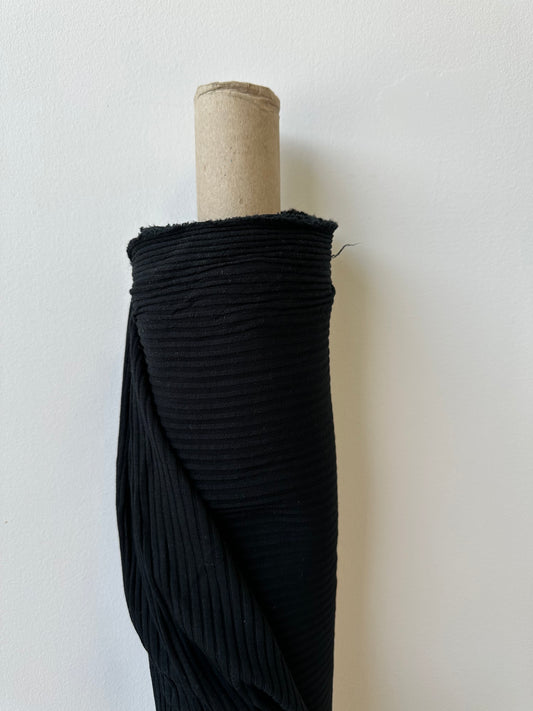 Ribbed Knit - Black
