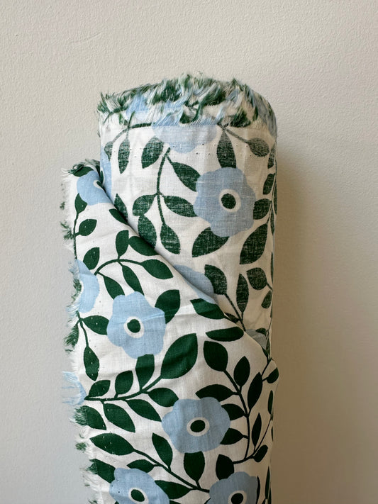 Cotton veil - Blue flower