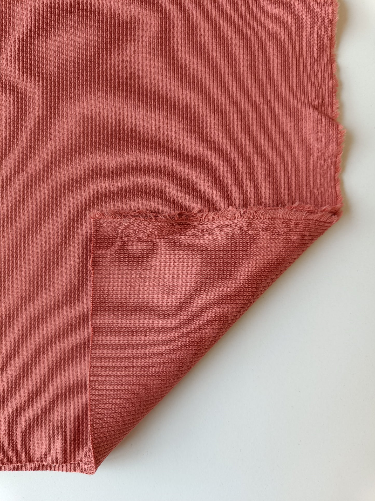 Tissu Bord côte - Blush