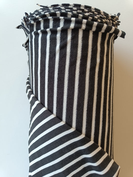 French Terry - Black and White