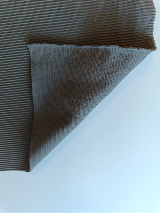 Tissu à maillot côtelé - Gris