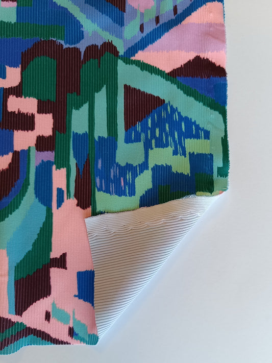Tissu à maillot côtelé - Motifs