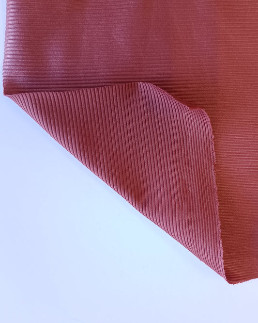Tissu à maillot côtelé - Cuivre ciré