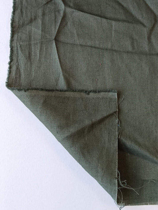Sergé de coton - Vert militaire