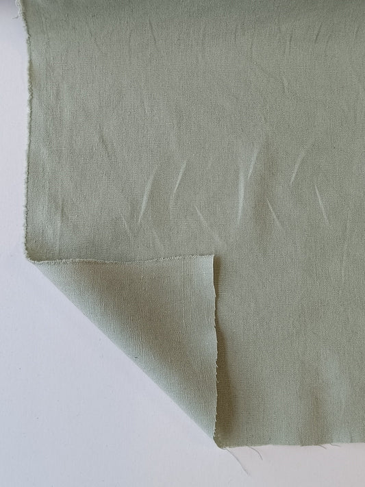 Toile Lin / Coton - Vert menthe