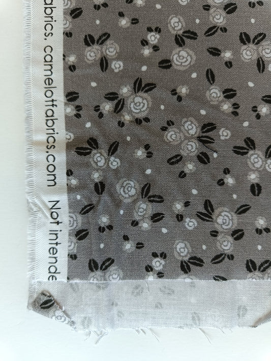 Coton à courtepointe - Rosettes grises