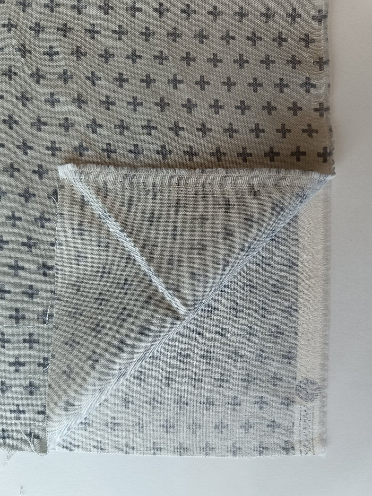 Coton à courtepointe - Croix grises