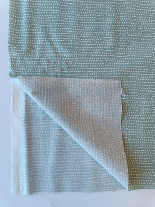 Coton à courtepointe - Vert à petits points