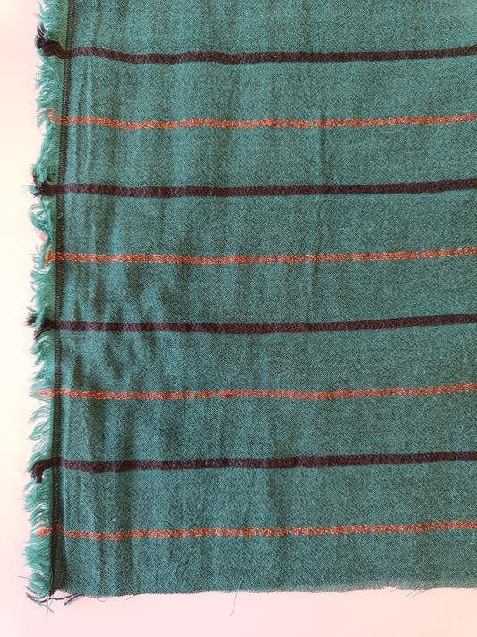 Gaze de coton - Rayures shiny vert