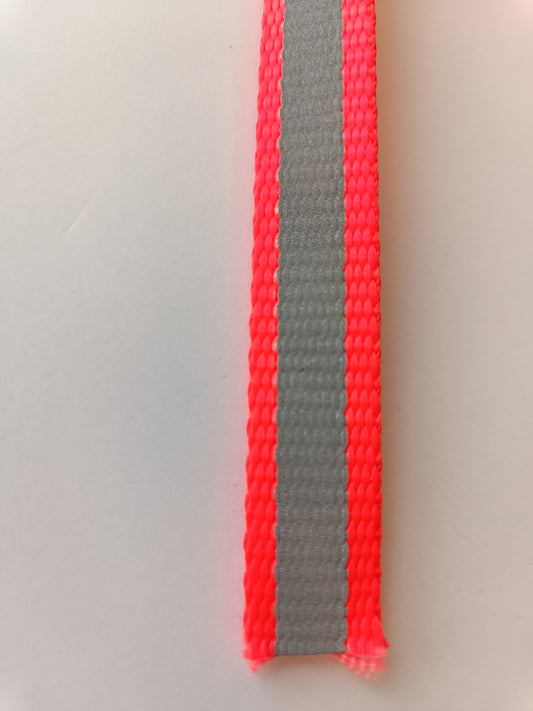 Ganse réfléchissante orange - 18mm