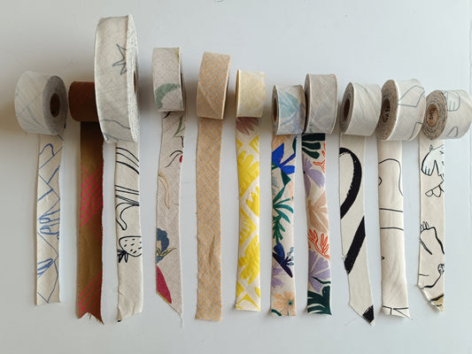 Biais 32mm (non plié) - Motifs