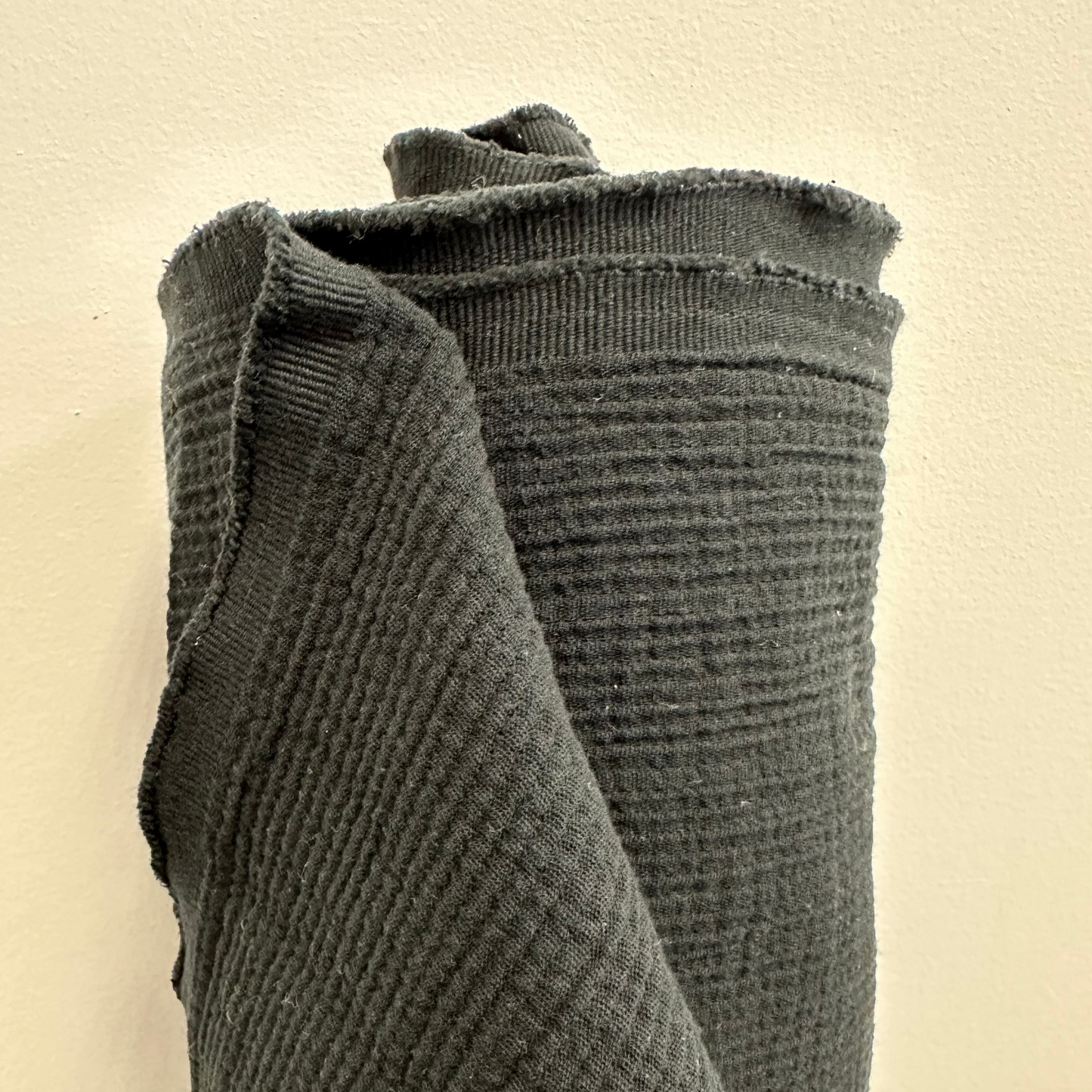 Thick double gauze cotton - Black
