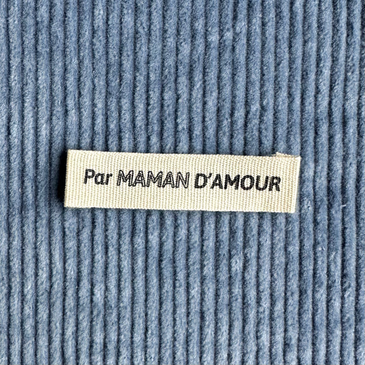 By Maman d'amour - Cotton labels in French