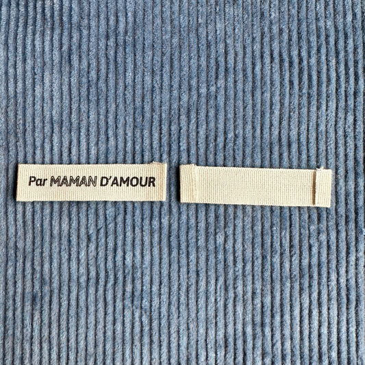 By Maman d'amour - Cotton labels in French